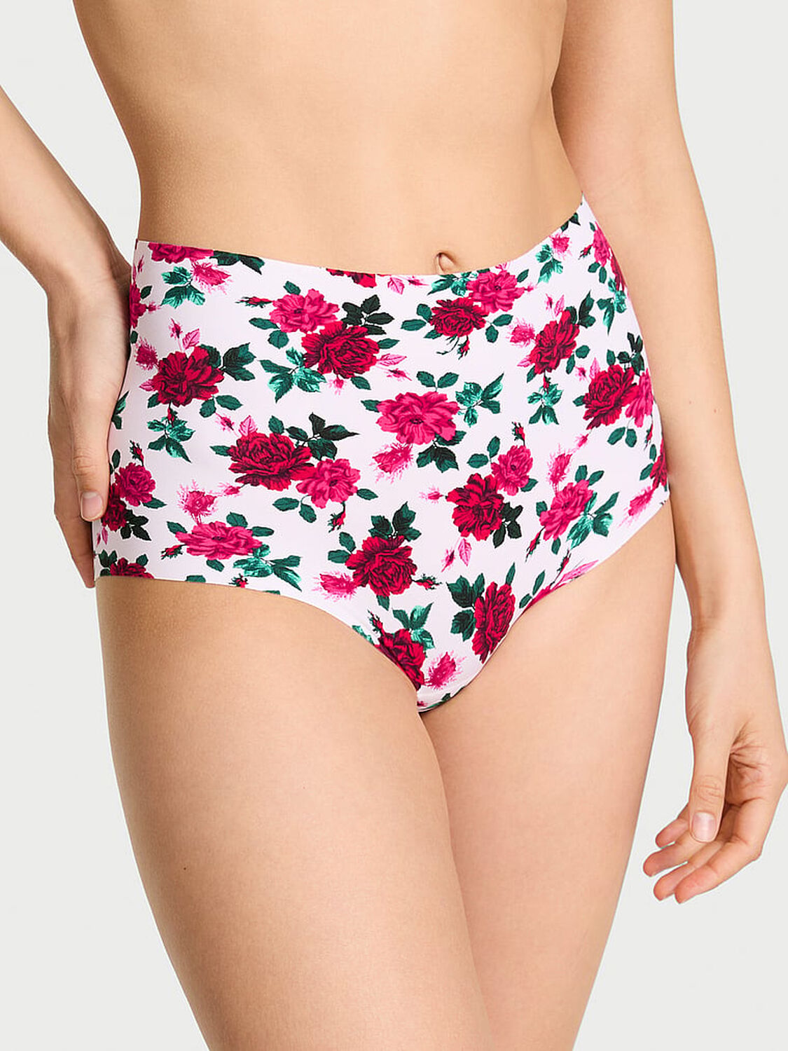 vs No-Show No-Show Modern Brief Panty White Winter Floral 2 of 3 