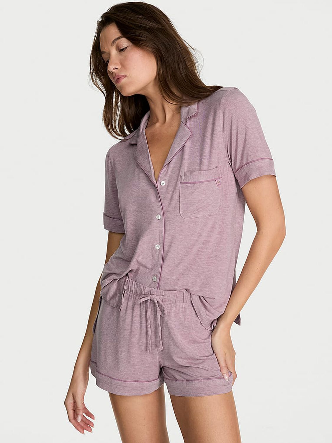 vs Victoria's Secret Modal Soft Short Pajama Set 1 of 3 