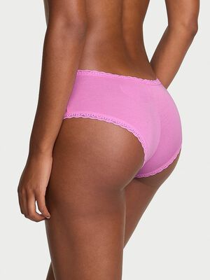 Cotton Lace-Waist Cheeky Panty