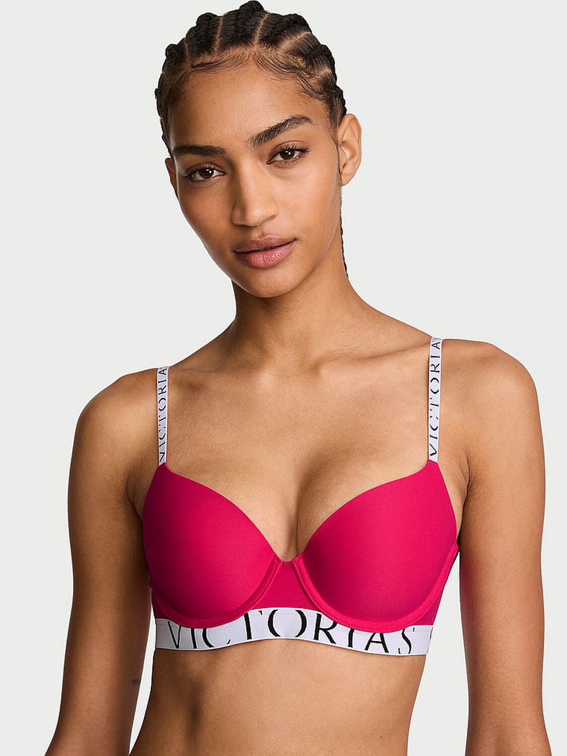vs The T-Shirt The CoolBra&trade; Lightly Lined Demi Vibrant Fuchsia 1 of 3 