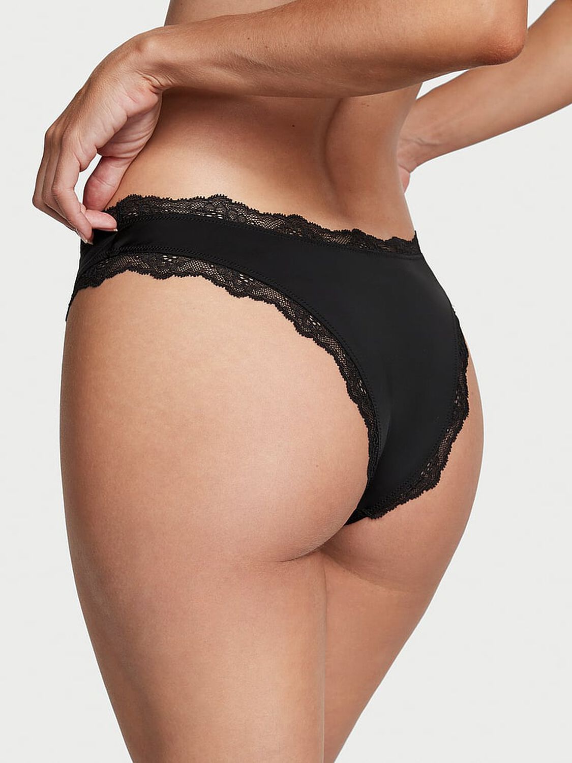 vs Dream Angels Lace-Trim Brazilian Panty 2 of 4 
