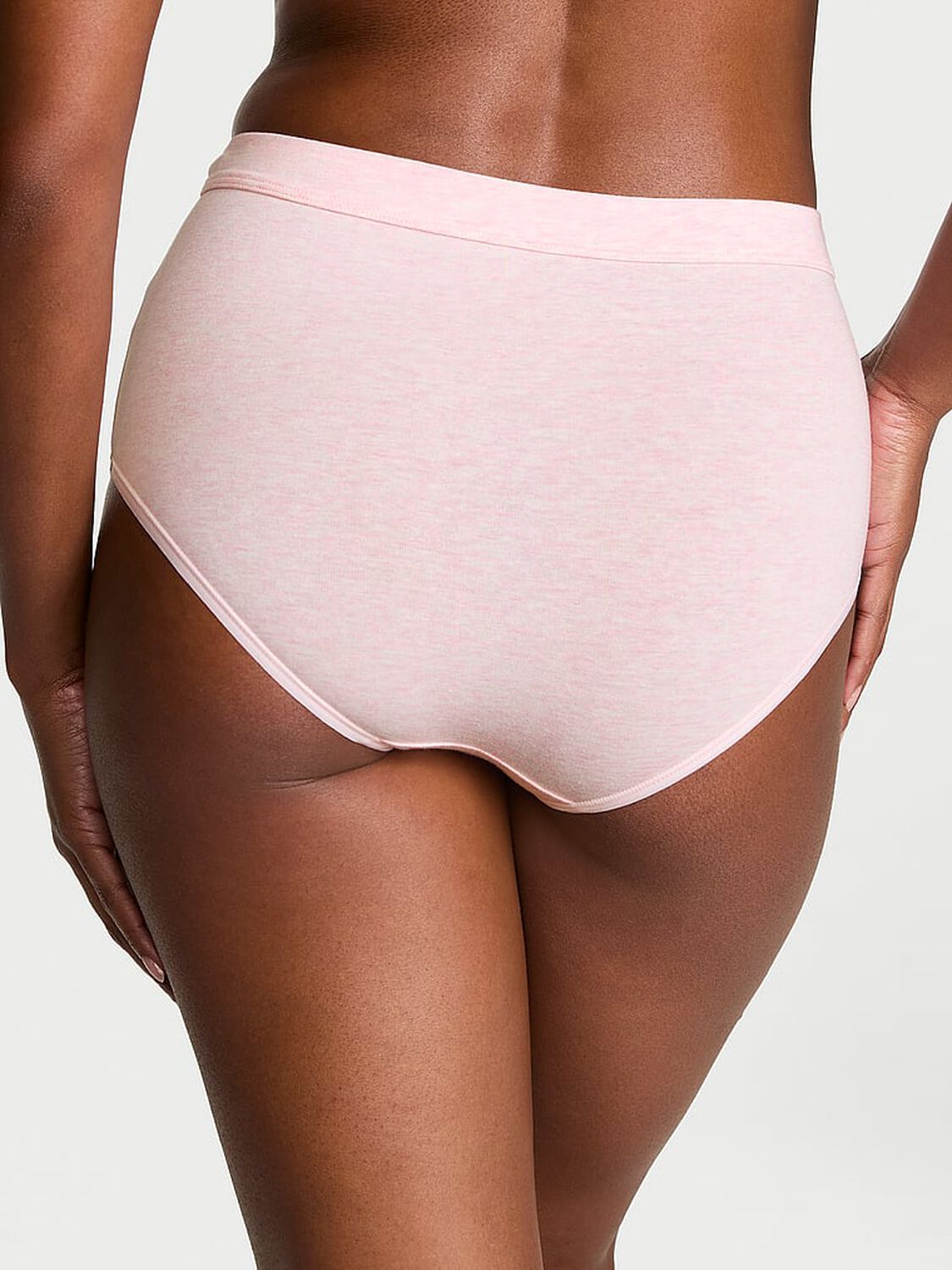 vs Cotton Logo Cotton Modern Brief Panty Heather Pink Petal 3 of 3 