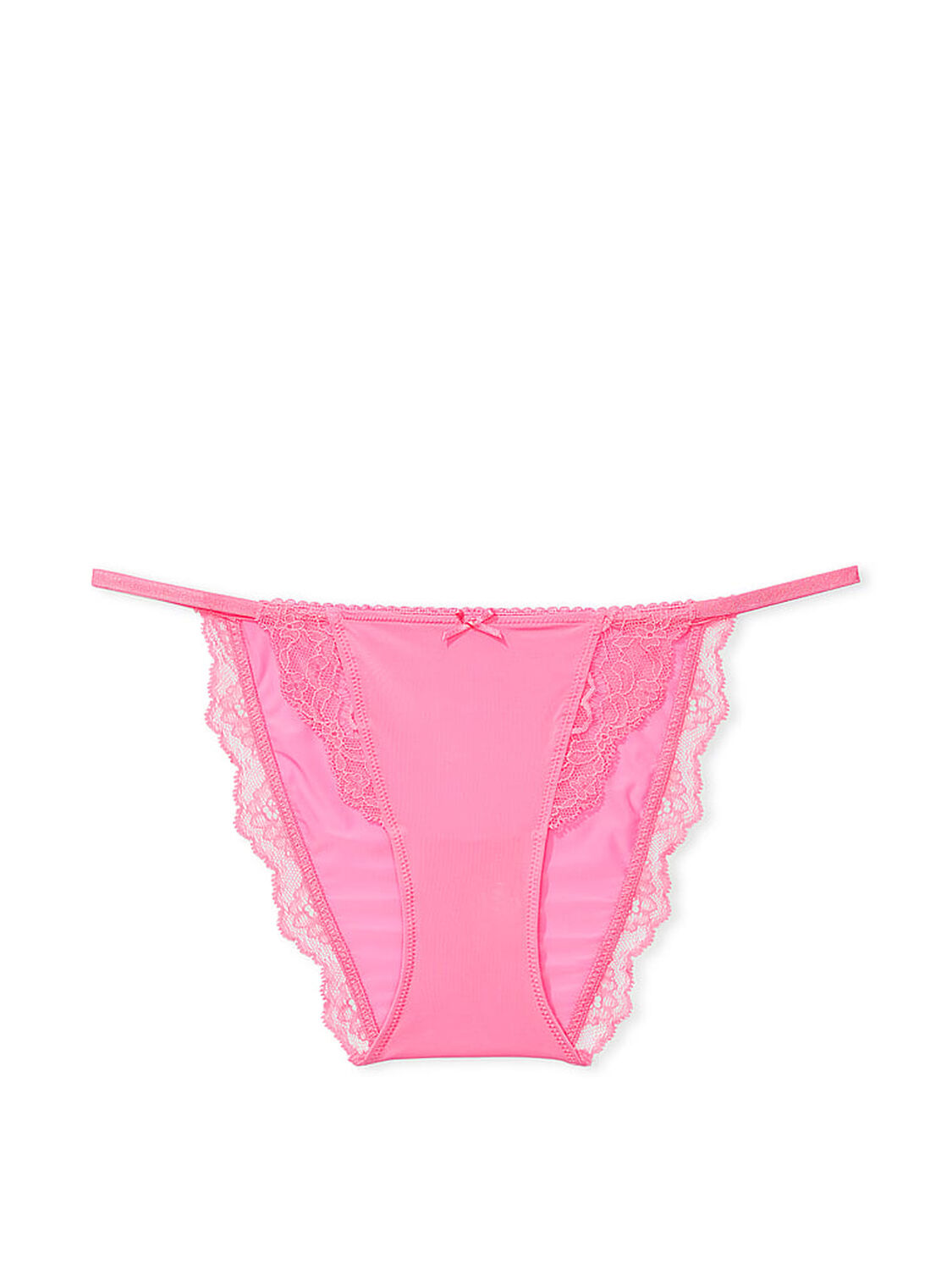 vs Dream Angels Smooth & Lace Mini String Bikini Panty Tickled Pink 3 of 3 