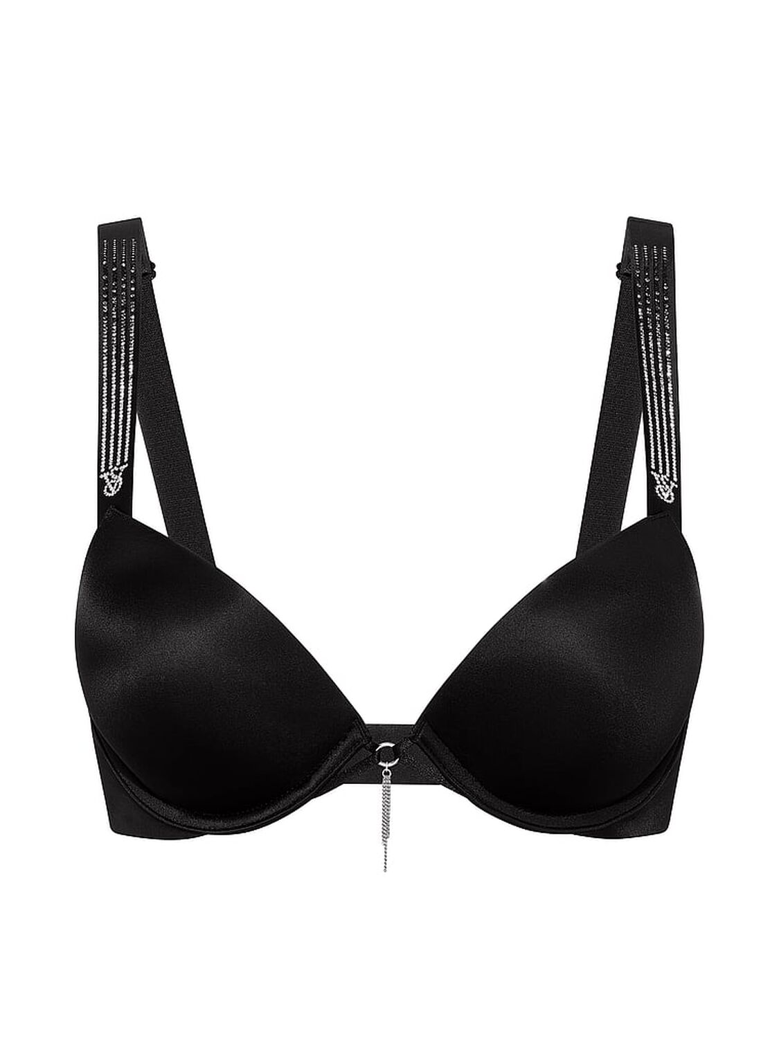 vs Very Sexy Bombshell Add-2-Cups Ombr&eacute; Stripe Shine Strap Push-Up Bra Black 3 of 3 