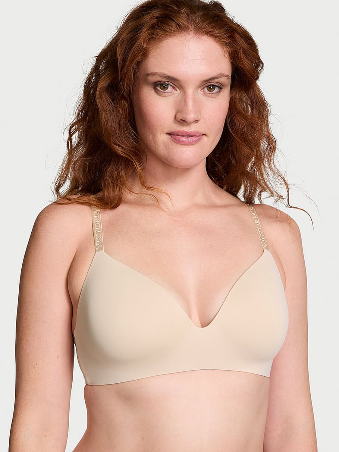 vs The T-Shirt Lightly Lined Wireless Bra Marzipan 1 of 3 