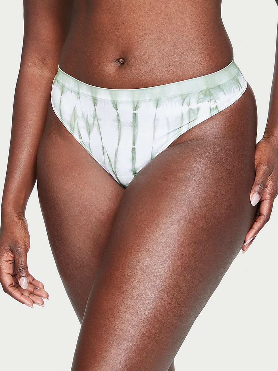 vs Seamless Seamless Thong Panty Seasalt Green Shibori 1 of 3 