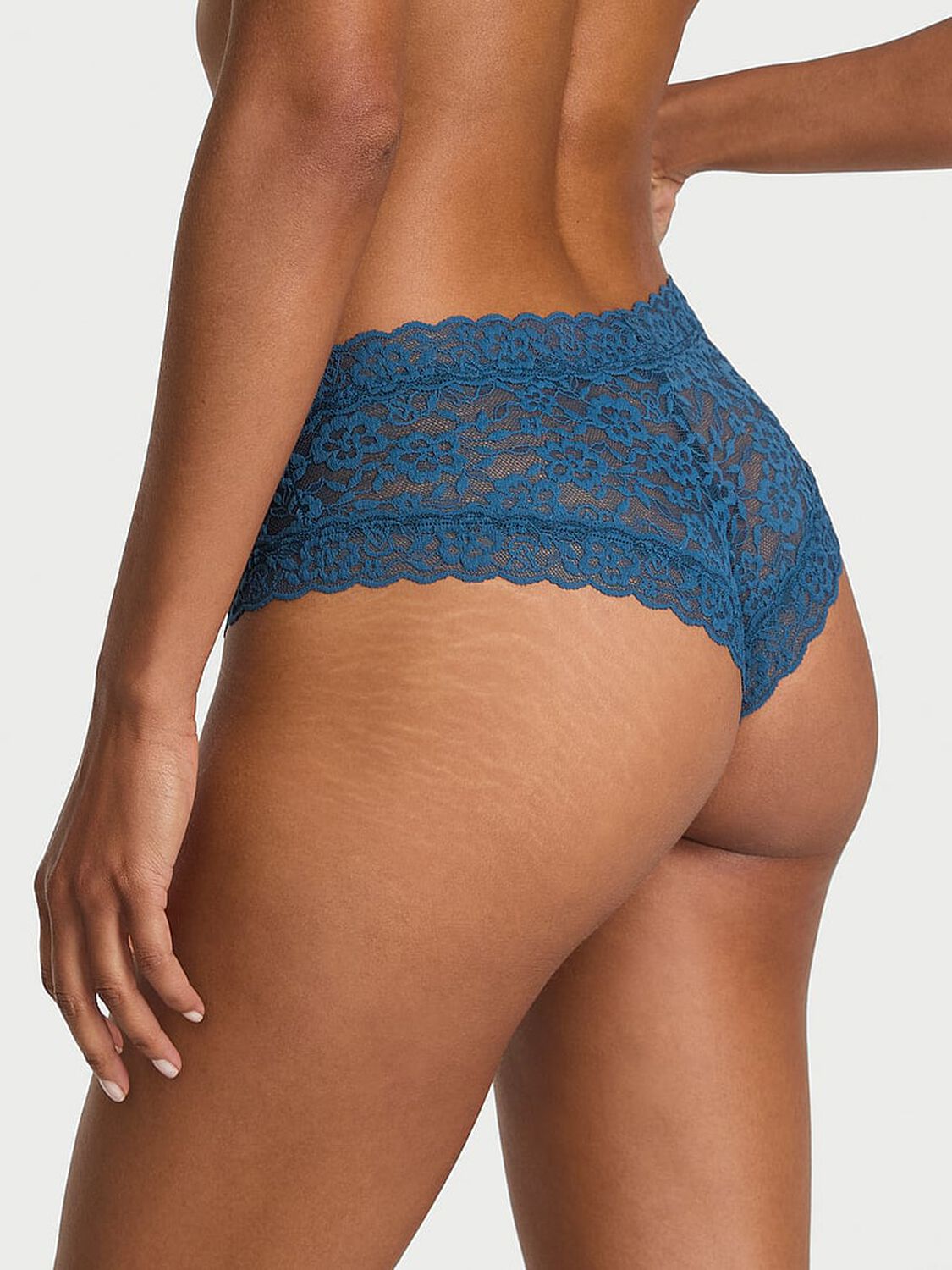 vs The Lacie Blossom Lace Cheeky Panty Midnight Sea 2 of 3 