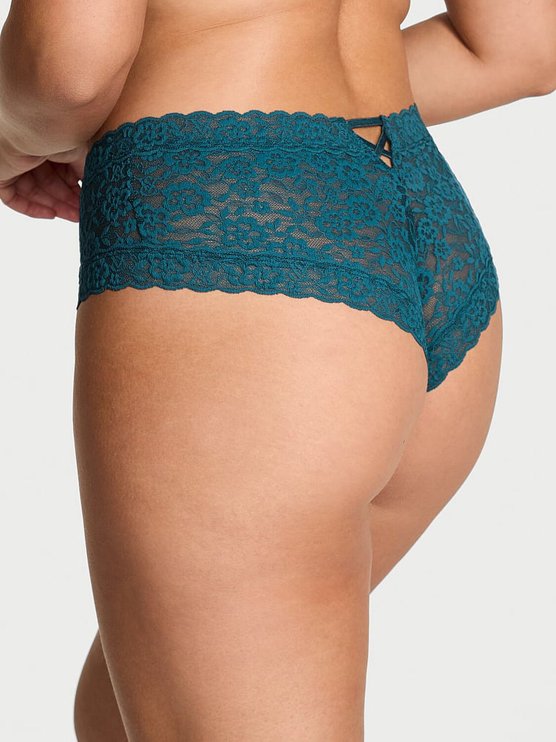 vs The Lacie Lace Strappy-Back Cheeky Panty Teal Haze 2 of 2 