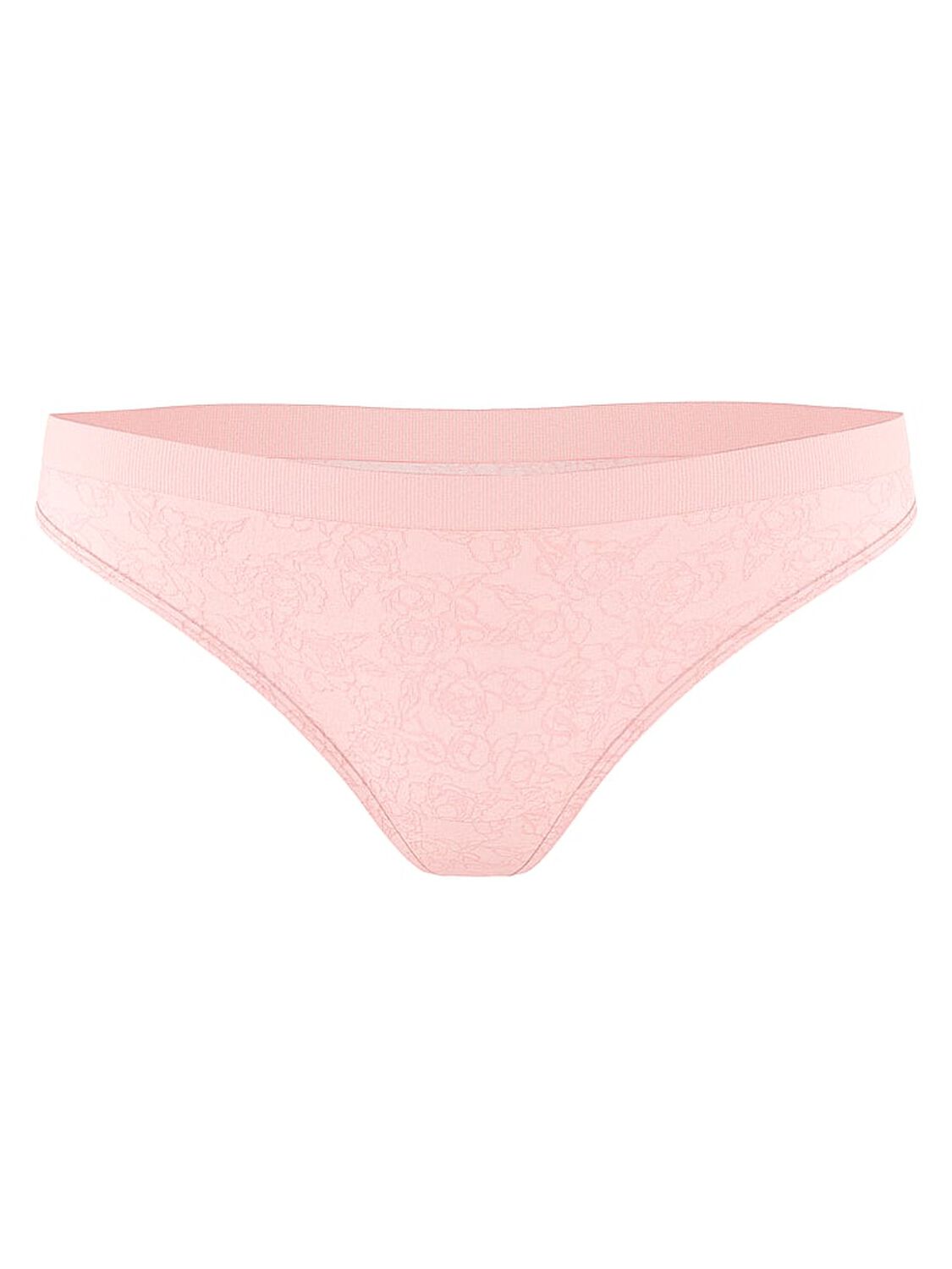 vs Seamless Seamless Thong Panty Angel Pink Sketch Floral 2 of 2 