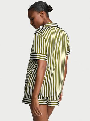 Glazed Satin Short Pajama Set