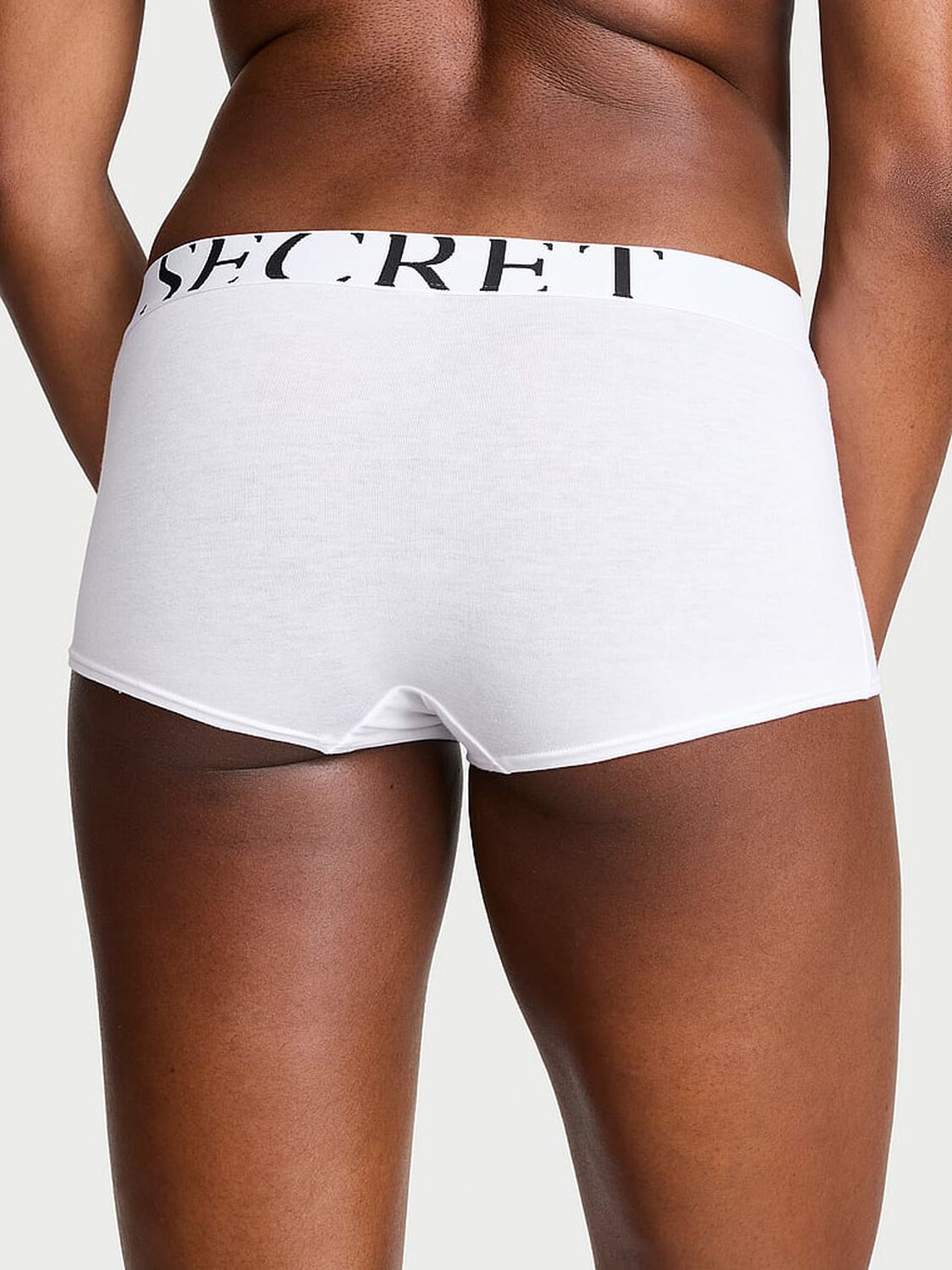 vs Cotton Exploded Logo Cotton Boyshort Panty White 2 of 3 