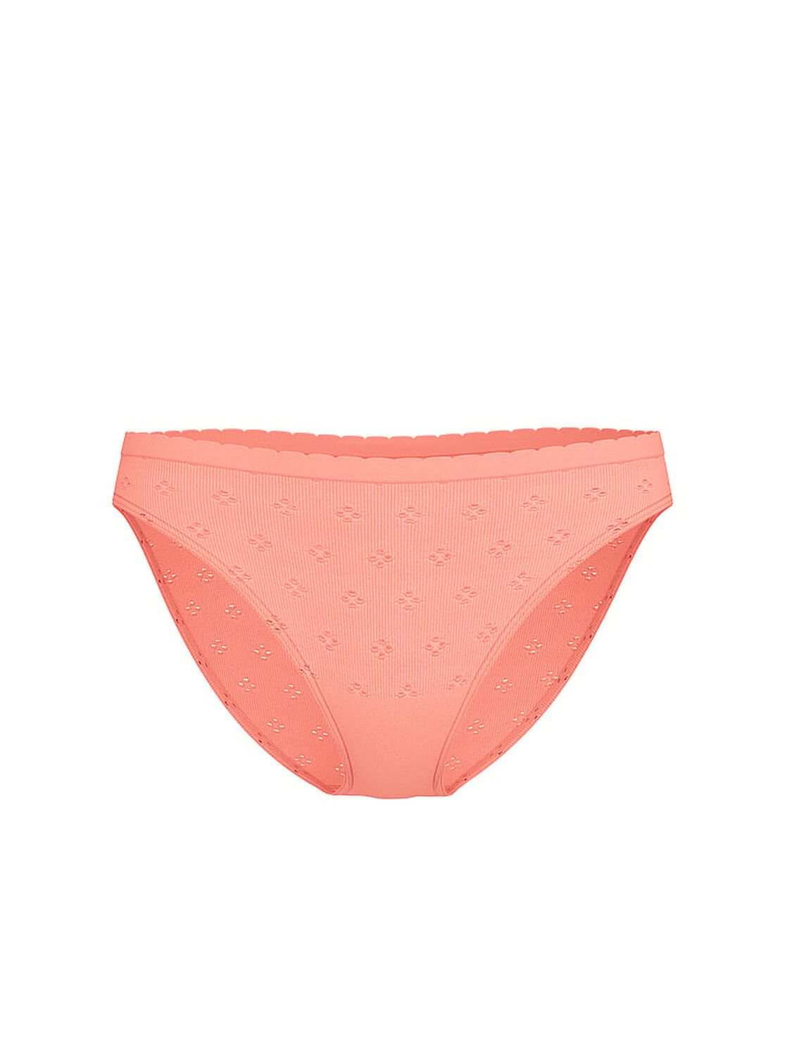 vs Seamless Seamless Eyelet Bikini Panty Peach Bellini 3 of 3 