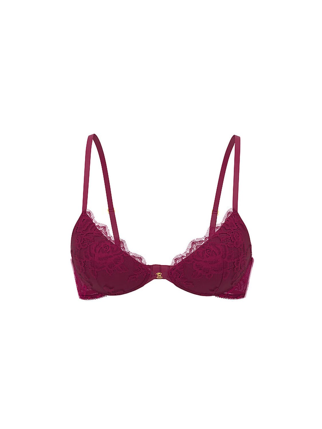 vs Very Sexy Rose Lace Push-Up Bra Fresh Jam 1 of 2 