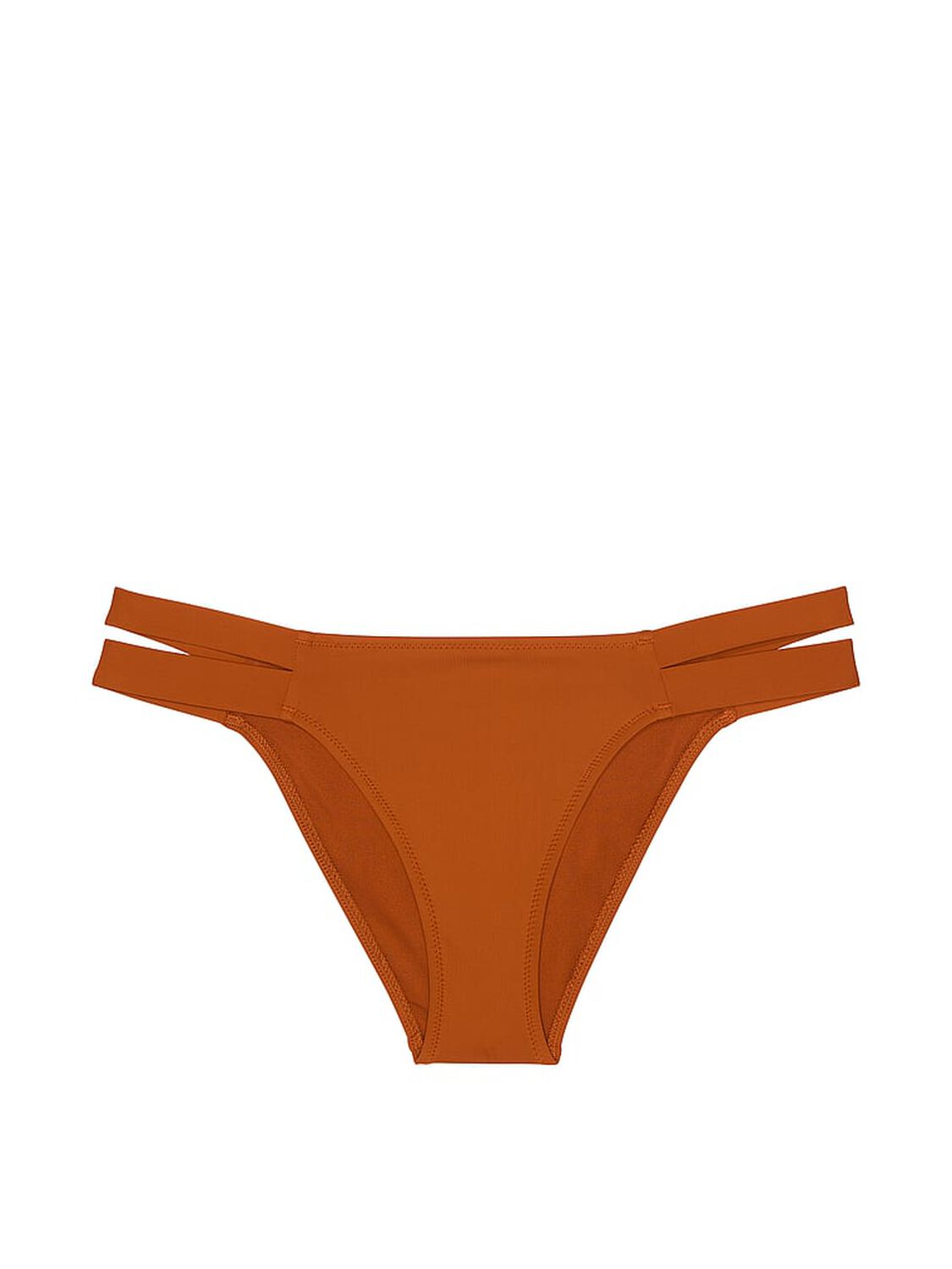 vs Victoria's Secret Swim Essential Banded Brazilian Bikini Bottom Apple Cinnamon 1 of 2 