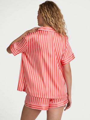 Glazed Satin Short Pajama Set