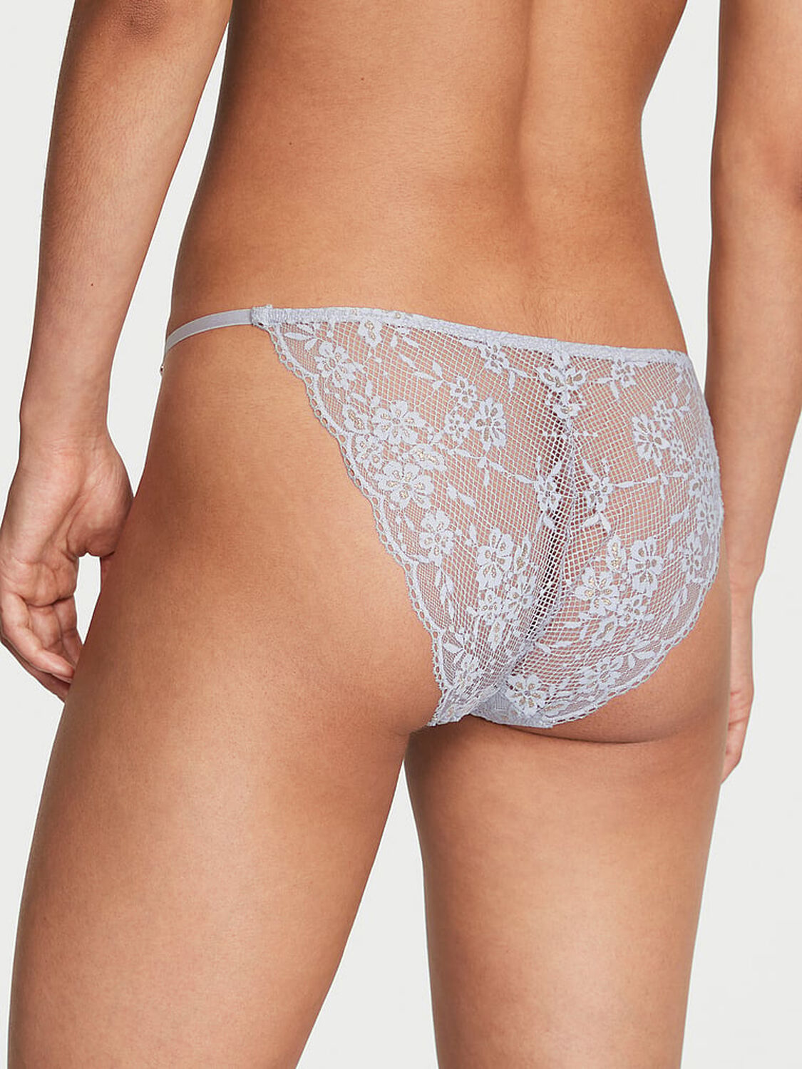 vs Love Cloud Lace Adjustable String Bikini Panty 2 of 4 