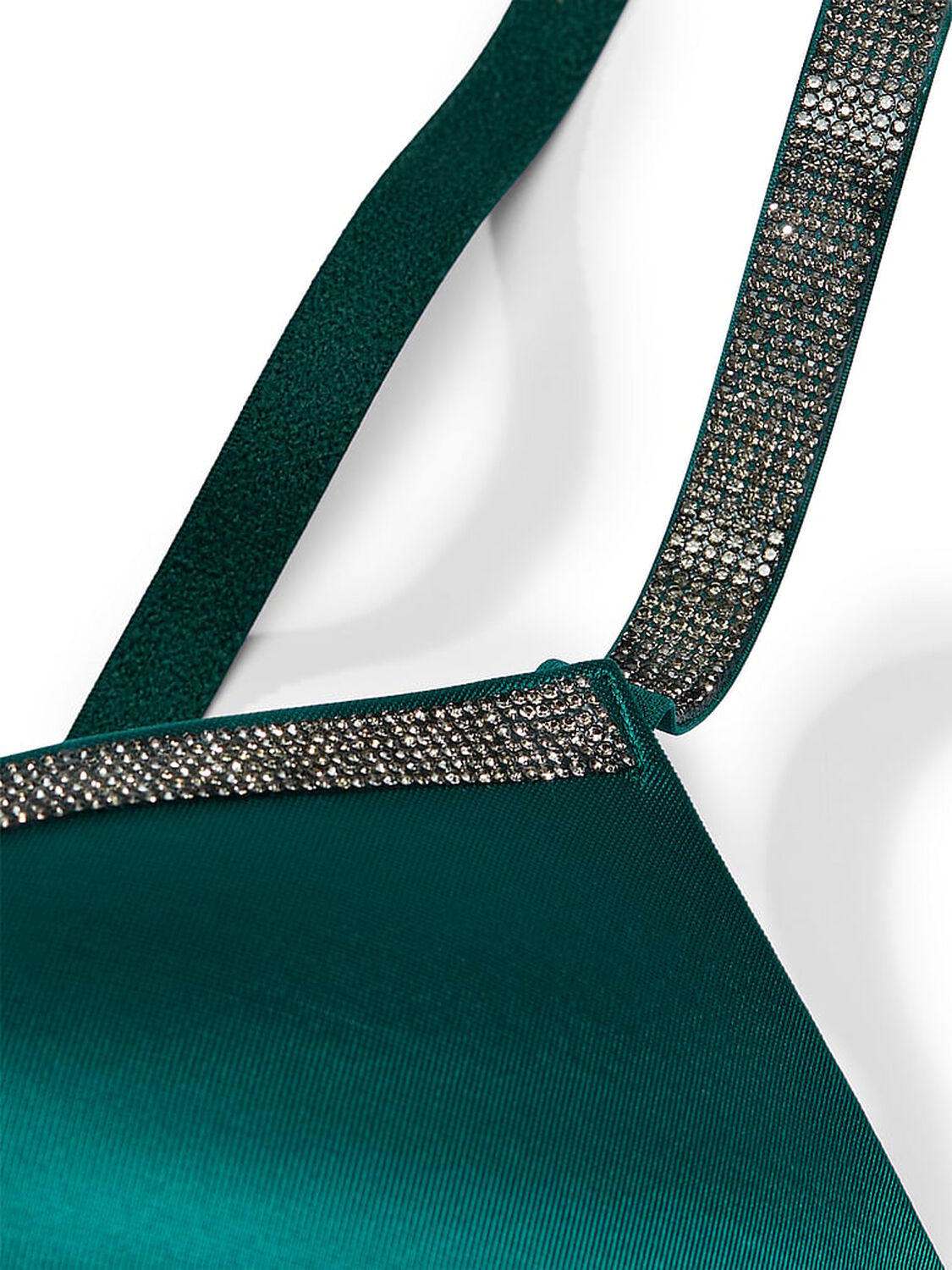 vs Very Sexy Bombshell Add-2-Cups Shine Strap Push-Up Corset Top Green Mystique 4 of 5 