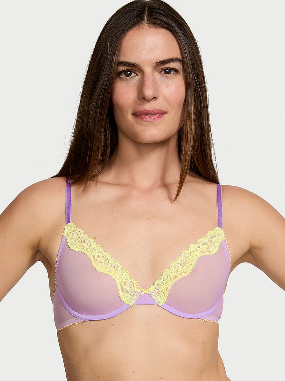 vs Victoria's Secret Tease Unlined Demi Bra Unicorn Purple 1 of 4 