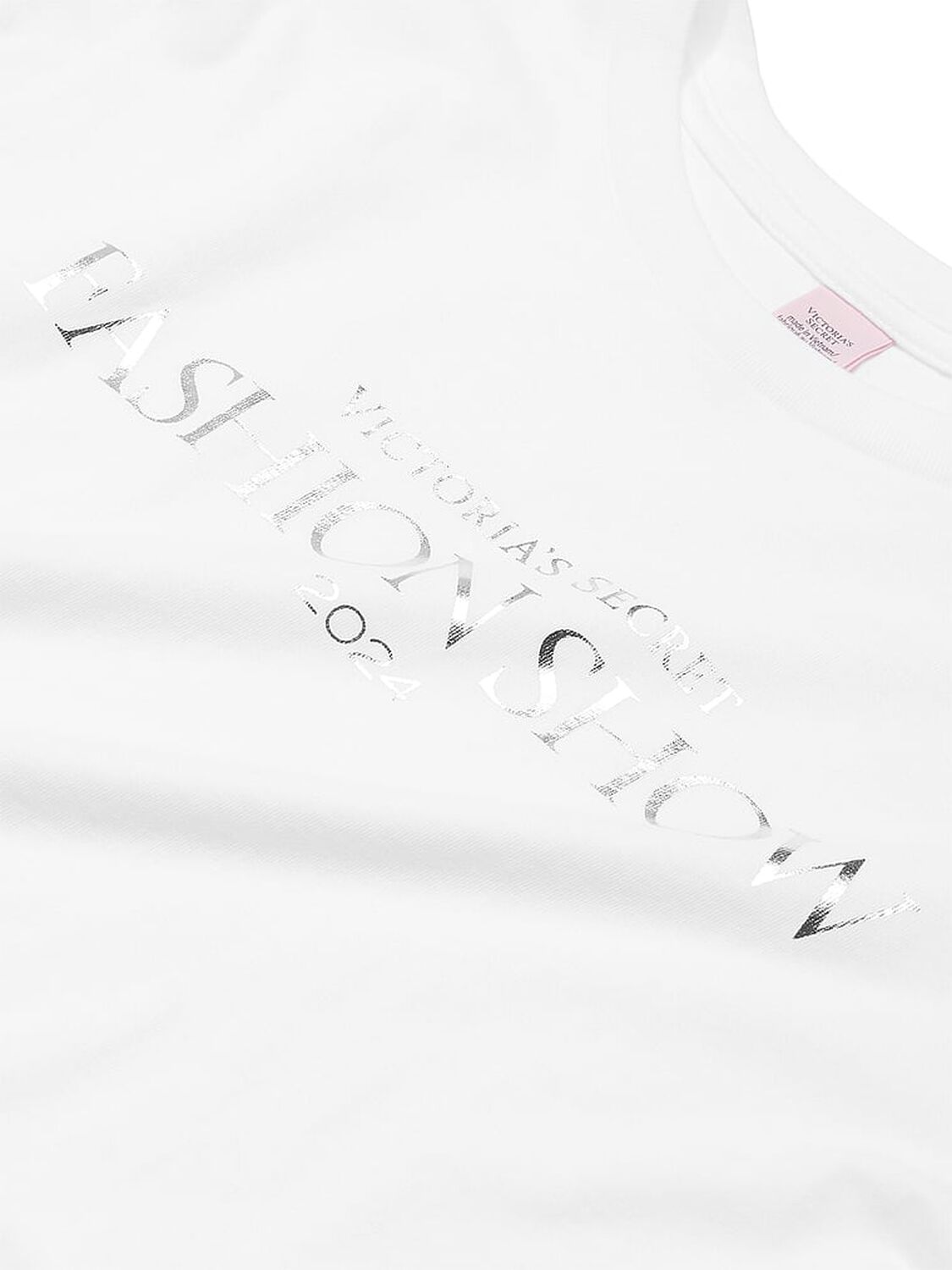 vs Victoria's Secret Victoria's Secret Fashion Show '24 Cotton Tee White 4 of 5 