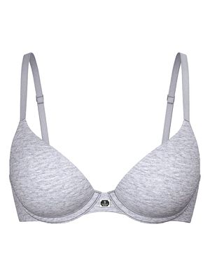 Cotton Logo Hardware Lightly Lined Demi Bra