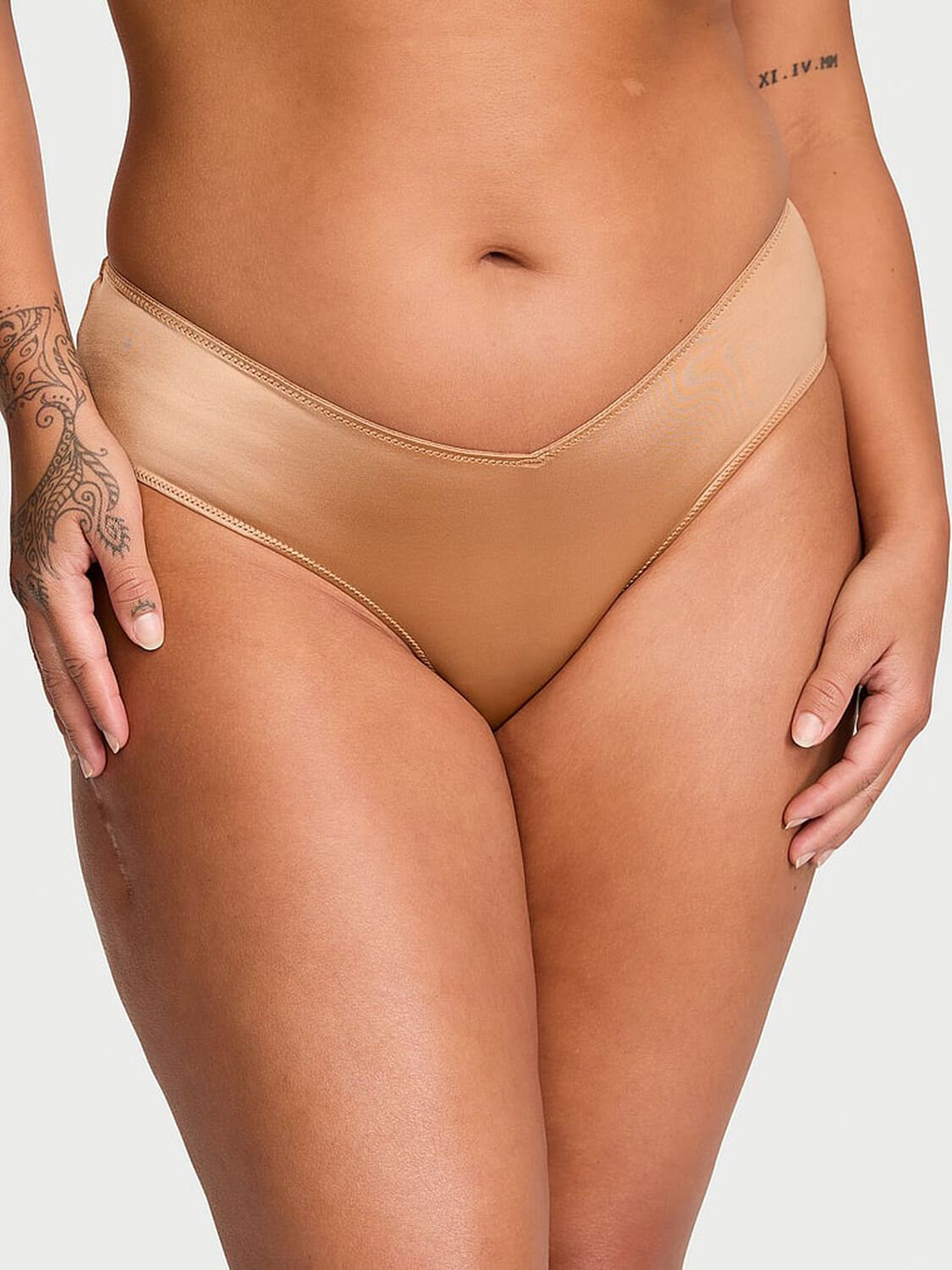 vs Very Sexy Strappy-Back High-Leg Cheeky Panty Toffee 1 of 3 