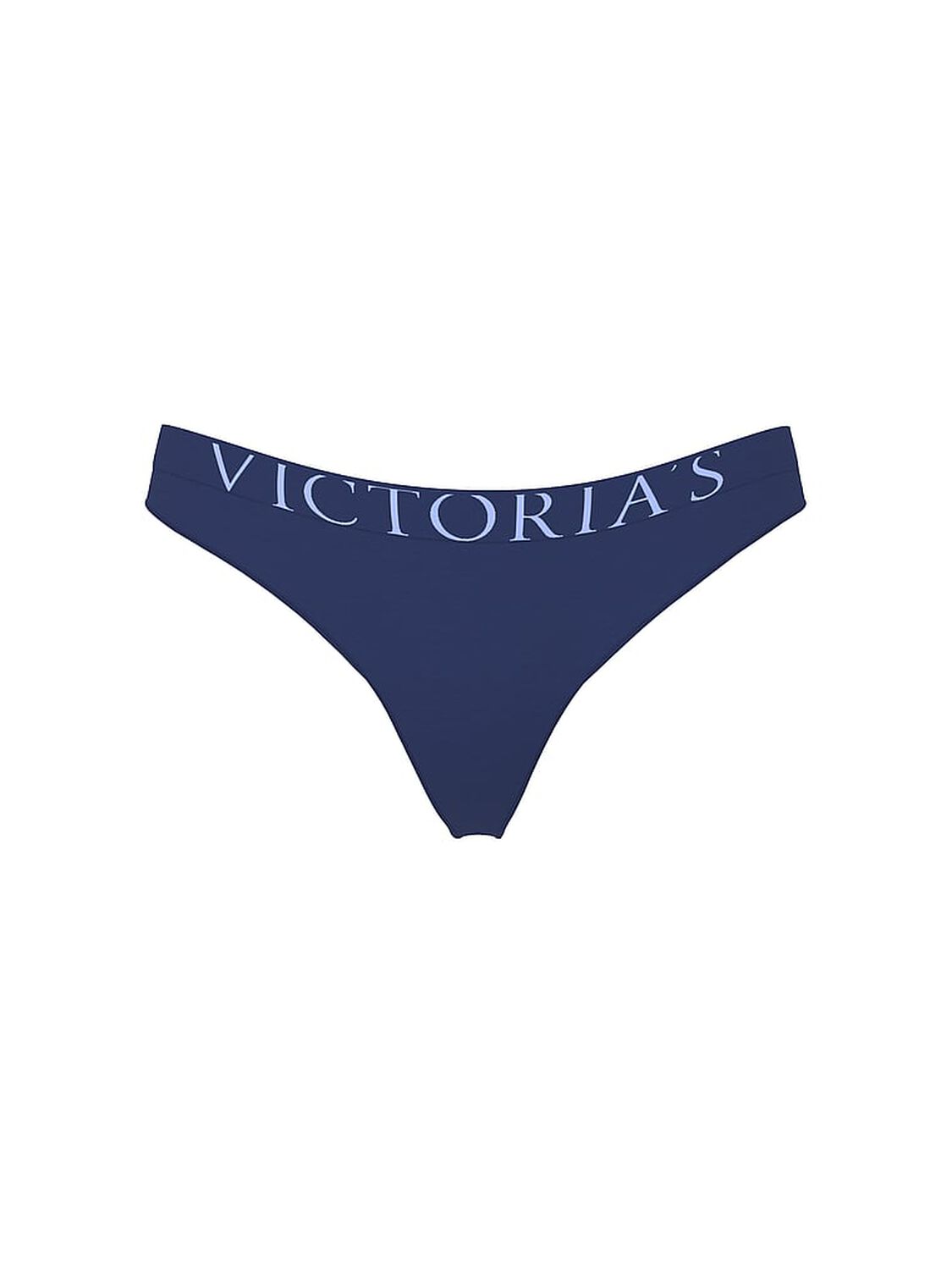 vs Cotton Exploded Logo Cotton Thong Panty Ink Blue 3 of 3 