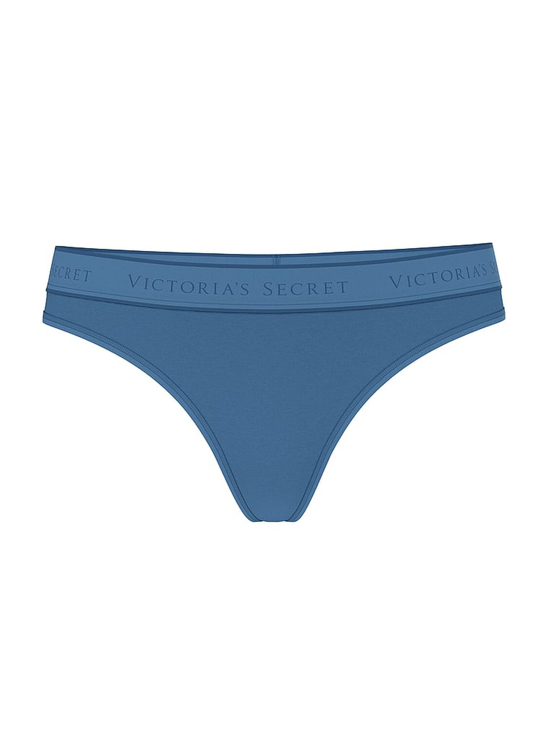 vs Cotton Logo Cotton Thong Panty Moonlight Blue 2 of 3 
