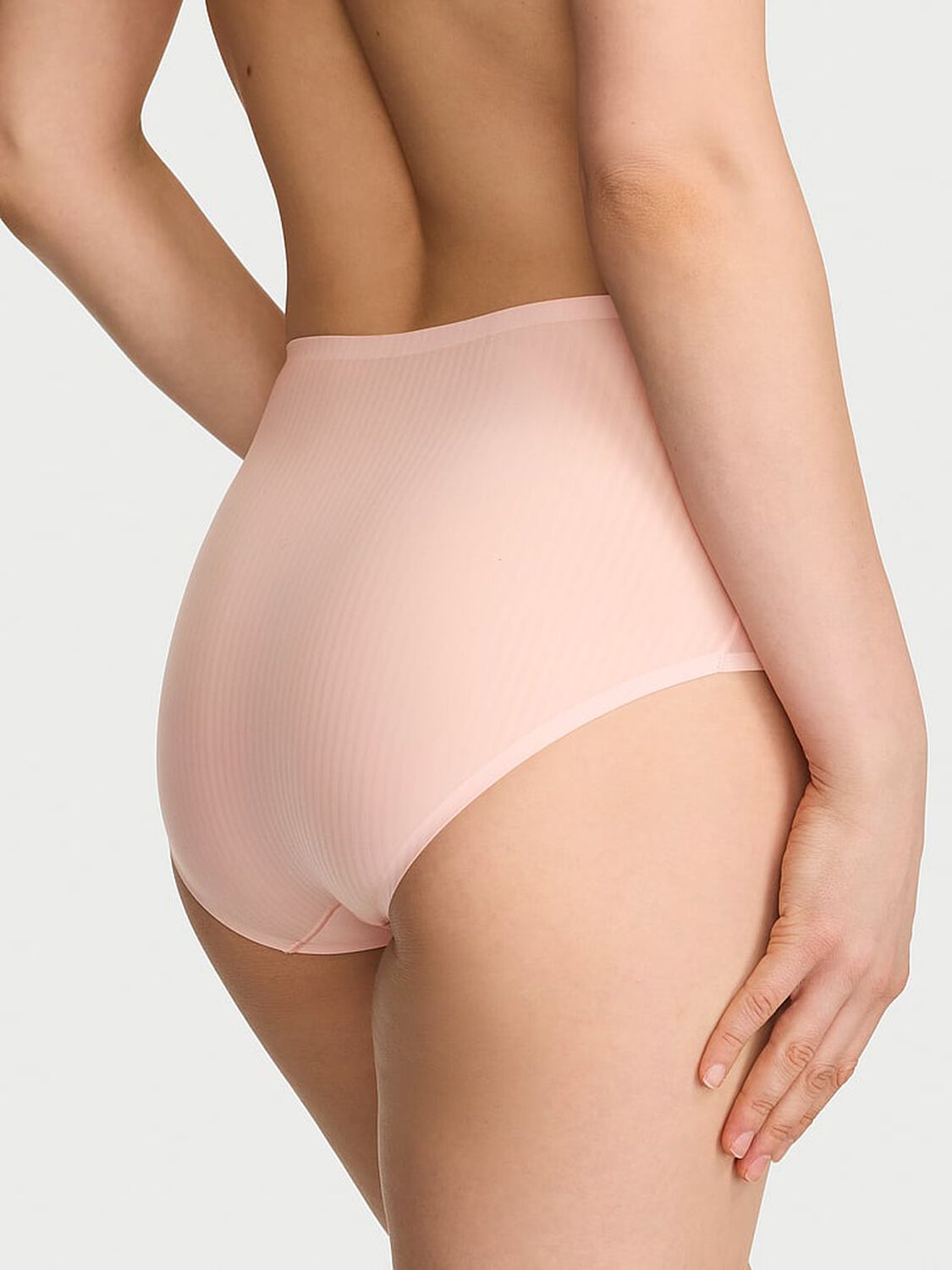 vs Body By Victoria Body by Victoria Flex Shadow Stripe Modern Brief Panty Purest Pink 2 of 3 