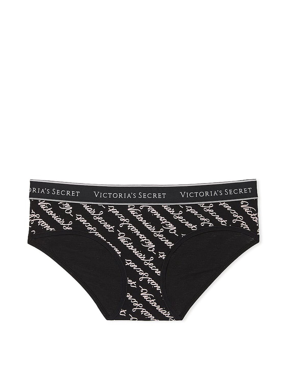 vs Cotton Logo Cotton Hiphugger Panty Black Logo Script 3 of 3 