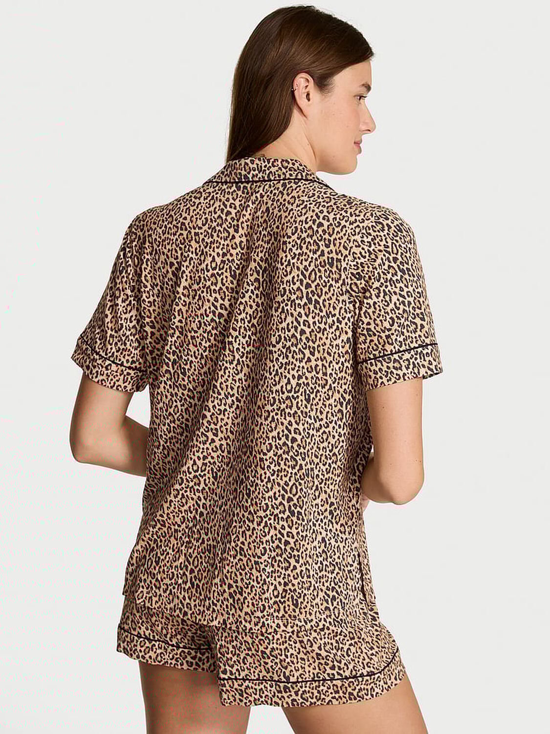 vs Victoria's Secret SoSoft&trade; Modal Short Pajama Set Marzipan/Vintage Tan New Leo 2 of 3 