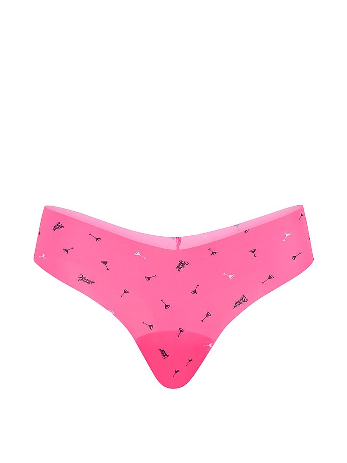 vs No-Show No-Show Thong Panty Pink Martini Glass 3 of 3 