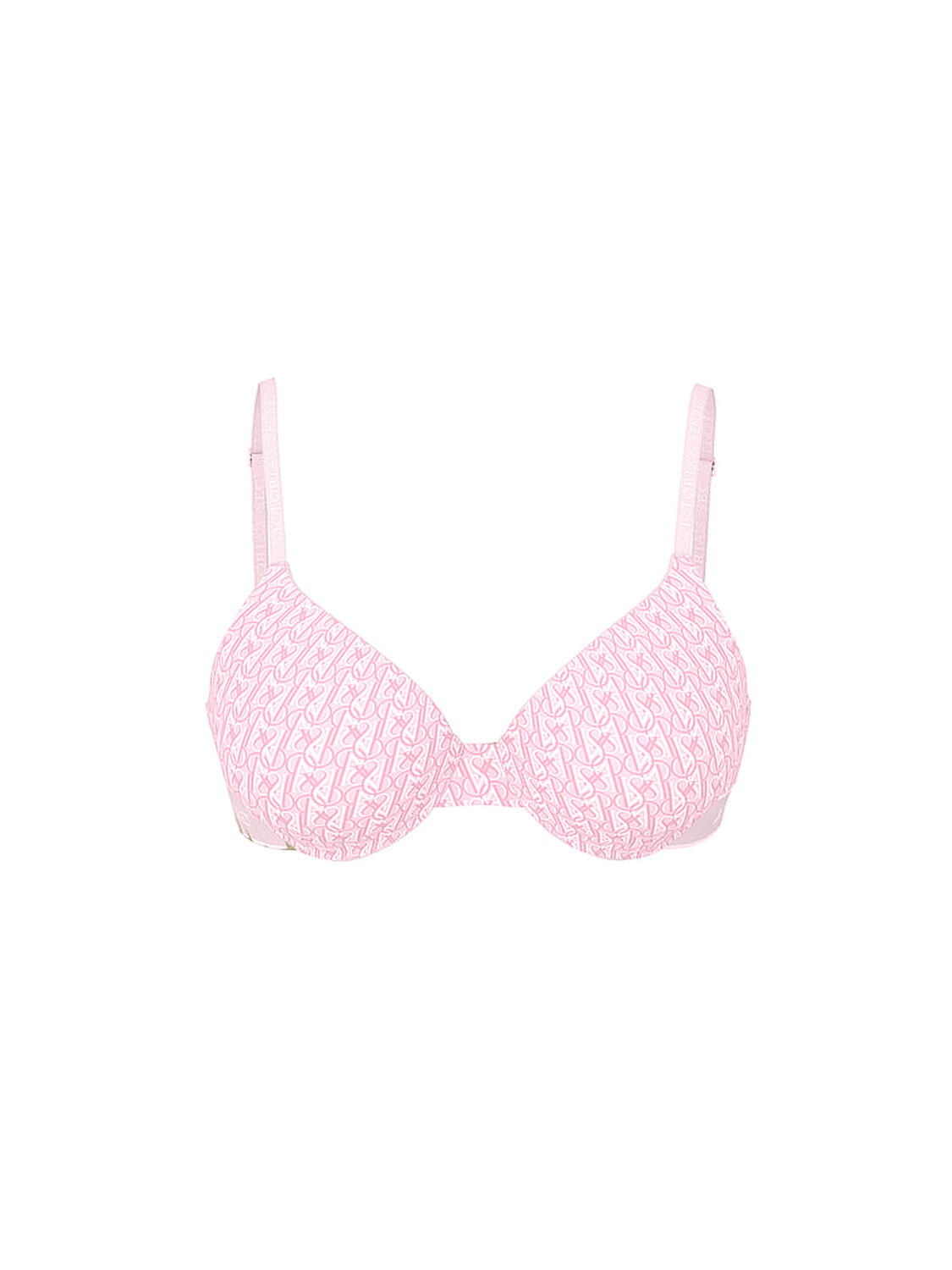 vs The T-Shirt Perfect Shape Cotton Push-Up Bra Pretty Blossom Logos 3 of 3 