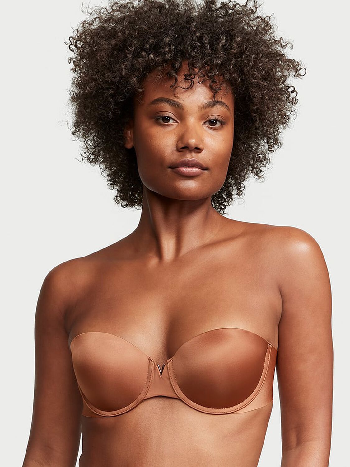 vs Victoria's Secret Bare Illusions Smooth Uplift Strapless Bra Caramel 1 of 2 