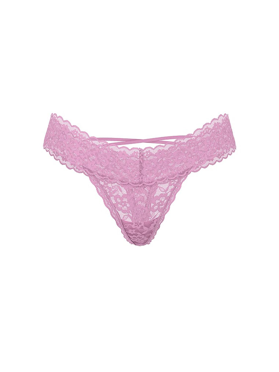 vs The Lacie Lace Strappy-Back Thong Panty Bikini Pink 3 of 3 
