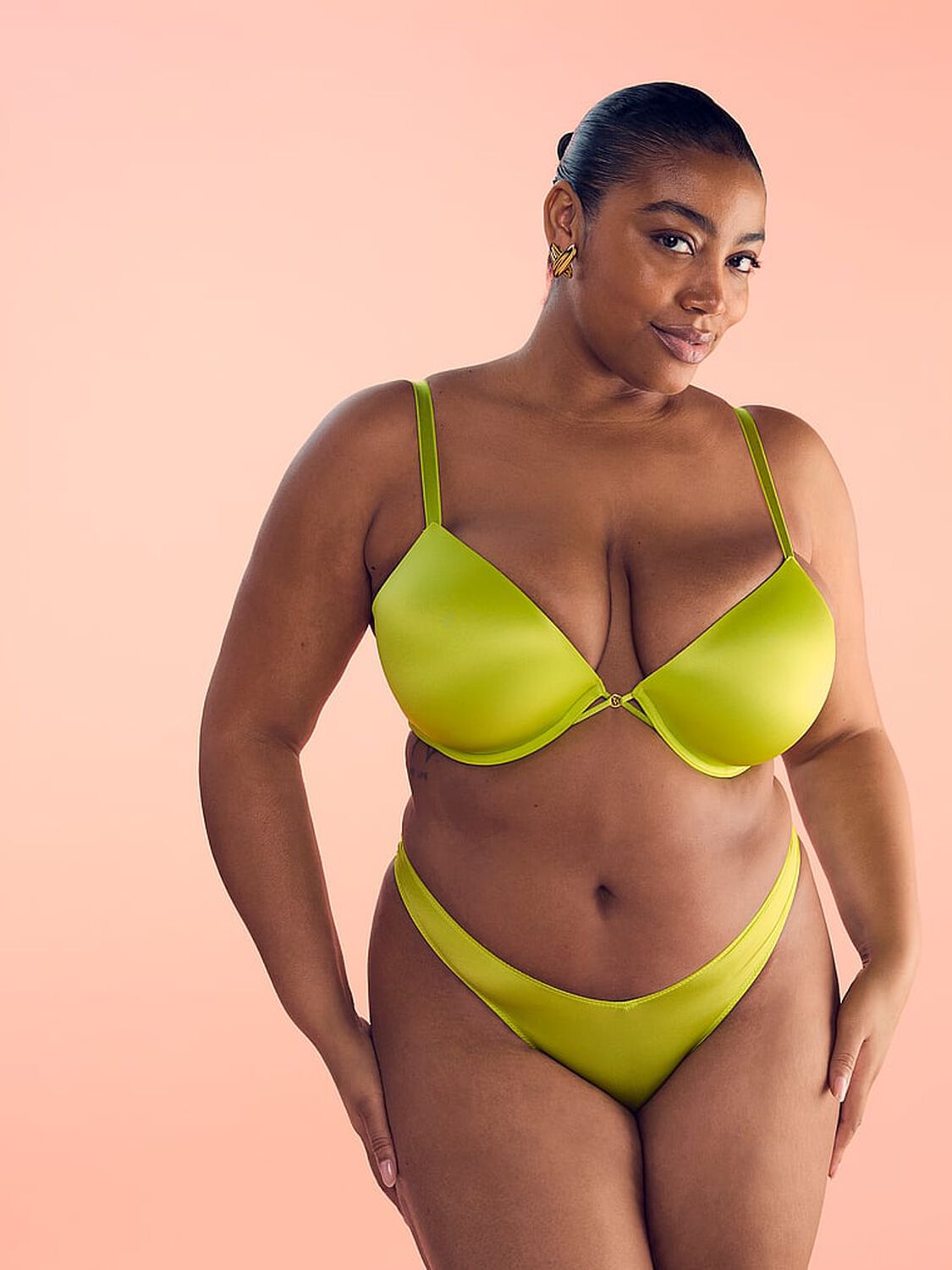 vs Very Sexy Smooth Strappy-Back High-Leg Thong Panty Limelight 4 of 5 