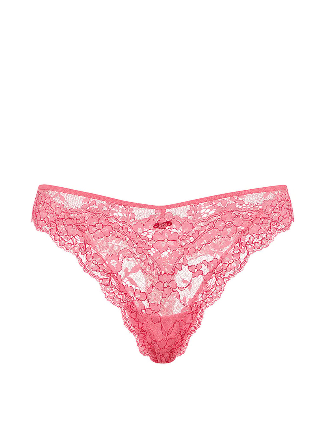 vs Dream Angels Lace Thong Panty Wild Salmon 3 of 3 