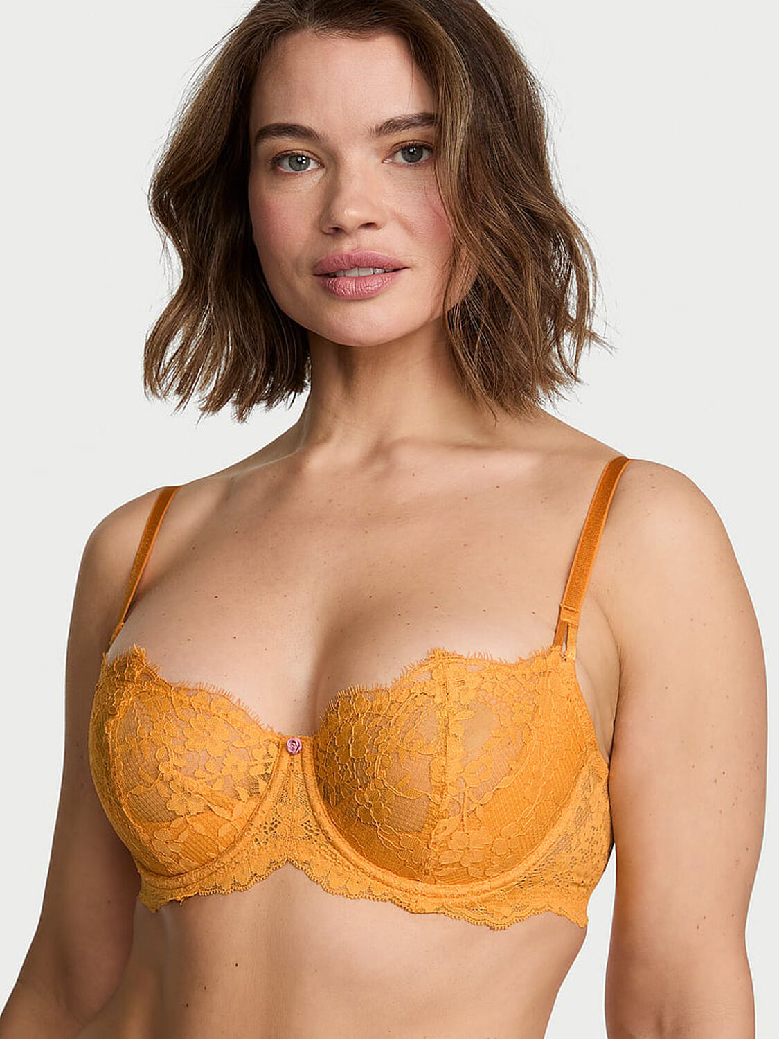 vs Dream Angels Wicked Unlined Lace Balconette Bra 1 of 4 