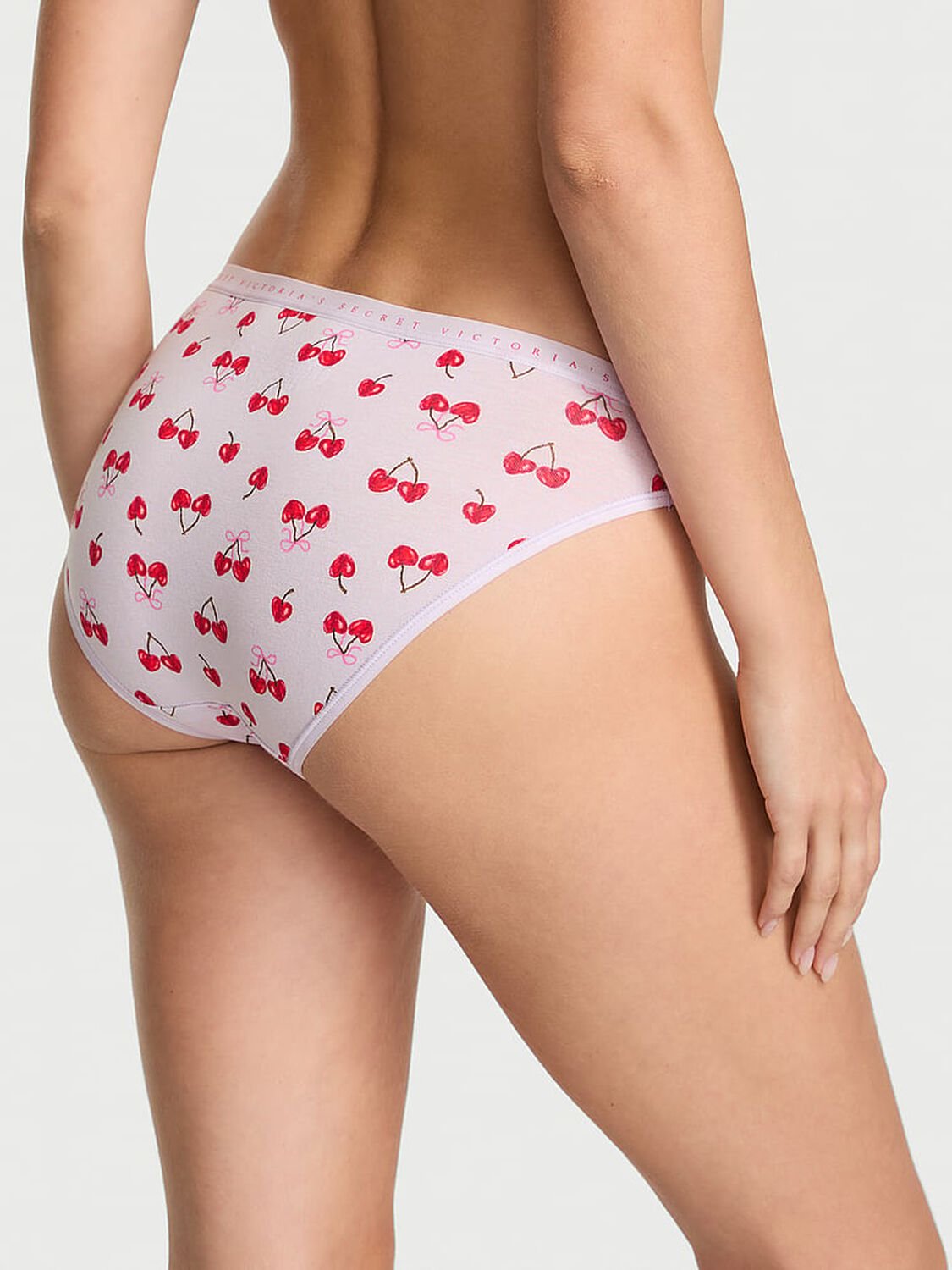 vs Victoria's Secret Stretch Cotton Bikini Panty Perfume Cherries 2 of 3 