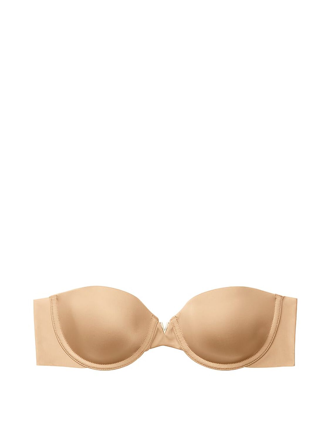 vs Victoria's Secret Bare Sexy Illusions Lightly-Lined Strapless Bra Sweet Nougat 3 of 3 