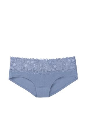 Stretch Cotton Lace-waist Hiphugger Panty