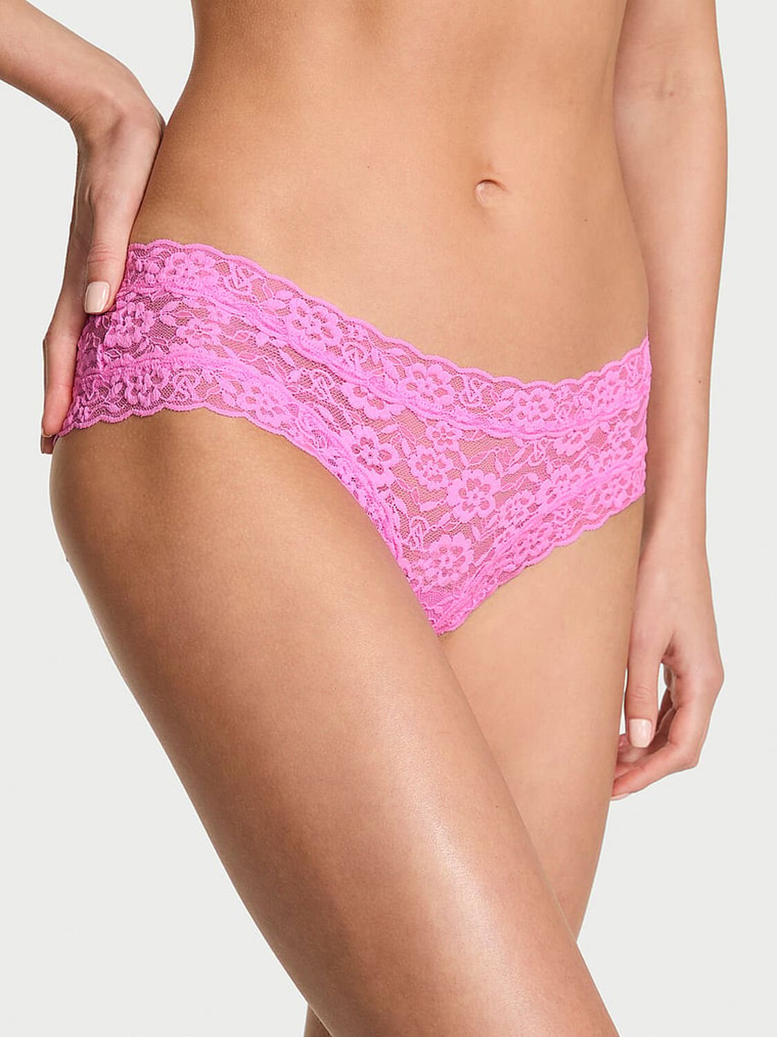 vs The Lacie Lace Cheeky Panty Neon Bubble Pink 1 of 2 