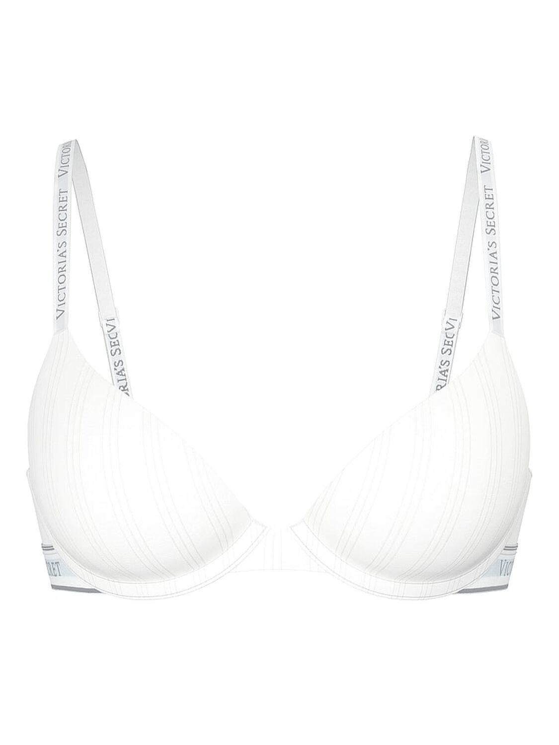 vs The T-Shirt Ultra-Fine Modal Lightly Lined Demi Bra Vs White 1 of 3 