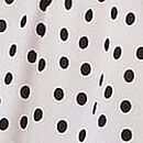 Lace Bralette & Chiffon Polka Dot Shorts Set, White & Black Dots, swatch