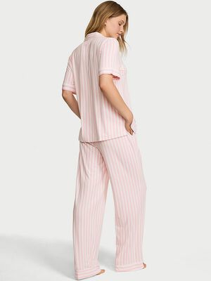 SoSoft&trade; Modal Short-Sleeve Long Pajama Set