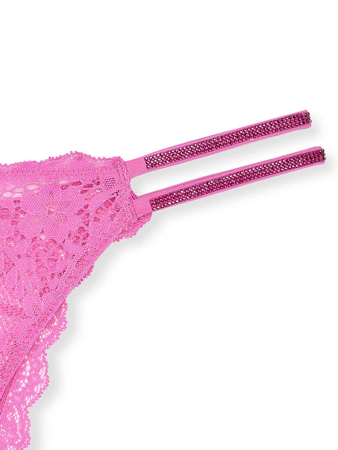 vs Dream Angels Twinkle Strap Lace Brazilian Panty New Peony 5 of 5 