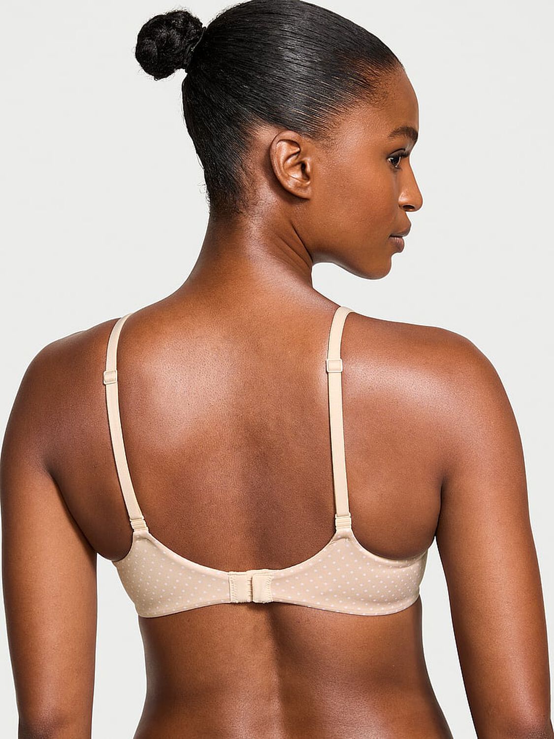 vs Body By Victoria Lightly Lined Full-Coverage Smooth Bra Marzipan Dots 2 of 3 