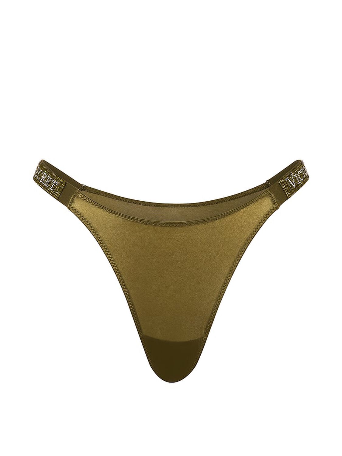 vs Very Sexy Shine Strap Brazilian Panty Green Chameleon 3 of 3 
