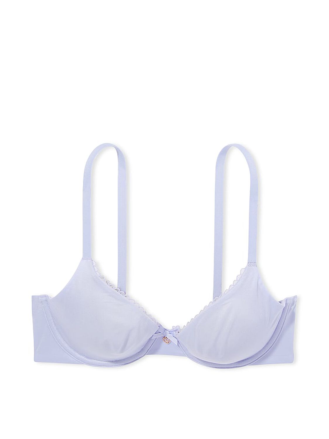 vs Body By Victoria Invisible Lift Unlined Smooth Demi Bra Blue Crescent 3 of 4 