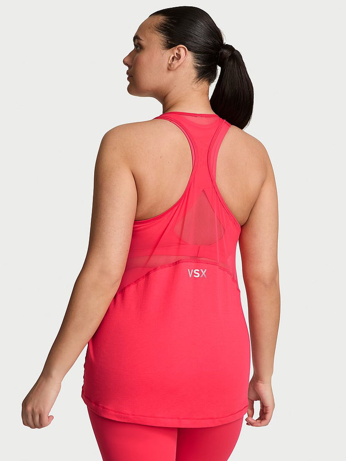 vs Vsx VSX Cotton Jersey Racerback Tank Pink Island 2 of 2 