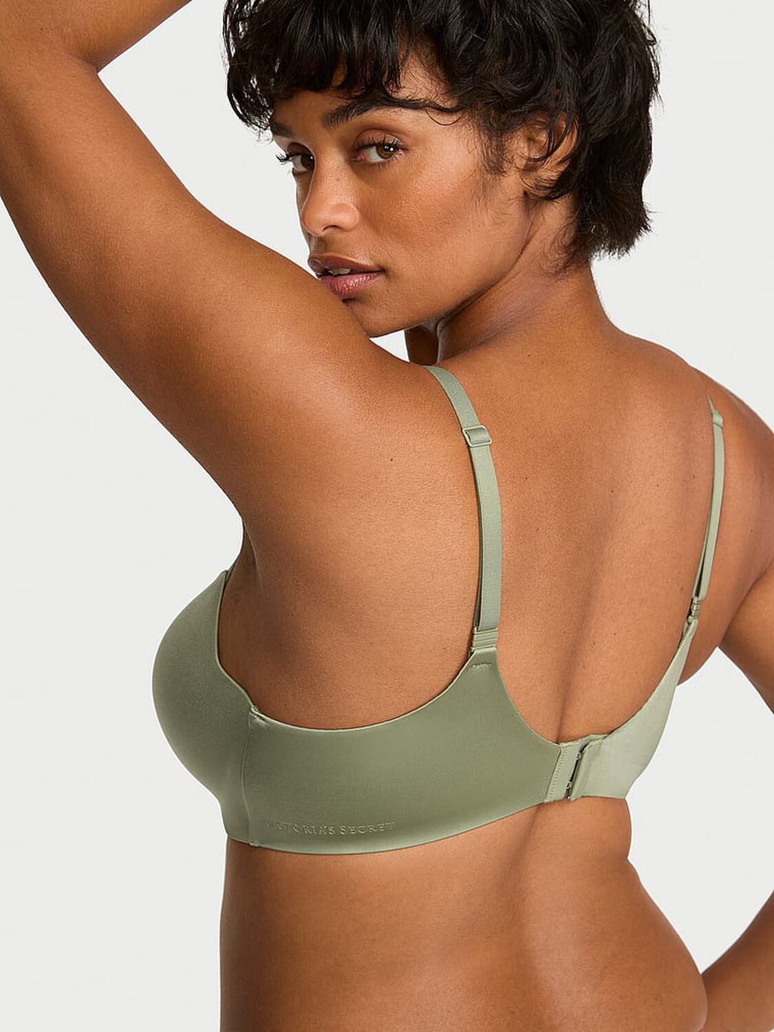 vs Body By Victoria FlexFactor Lightly Lined Balconette Bra Fall Sage 2 of 4 